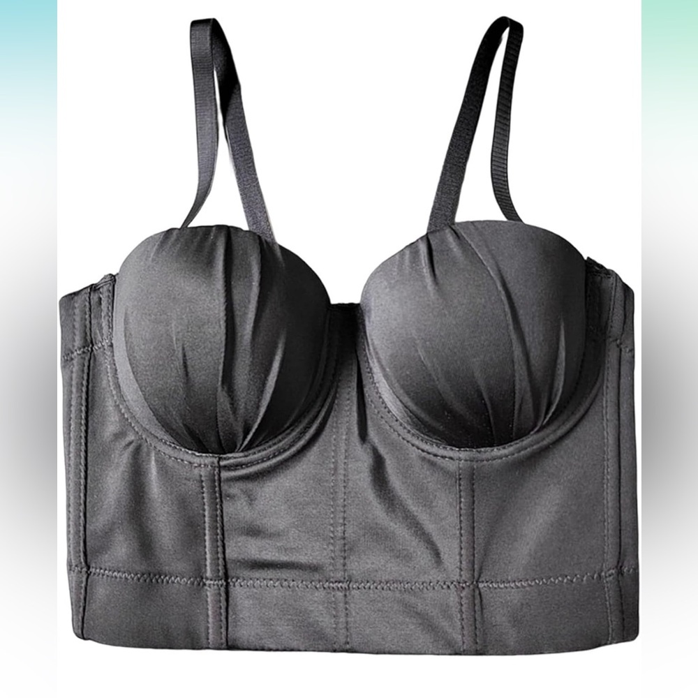 NWOT Black Corset/Bustier Top - Size M